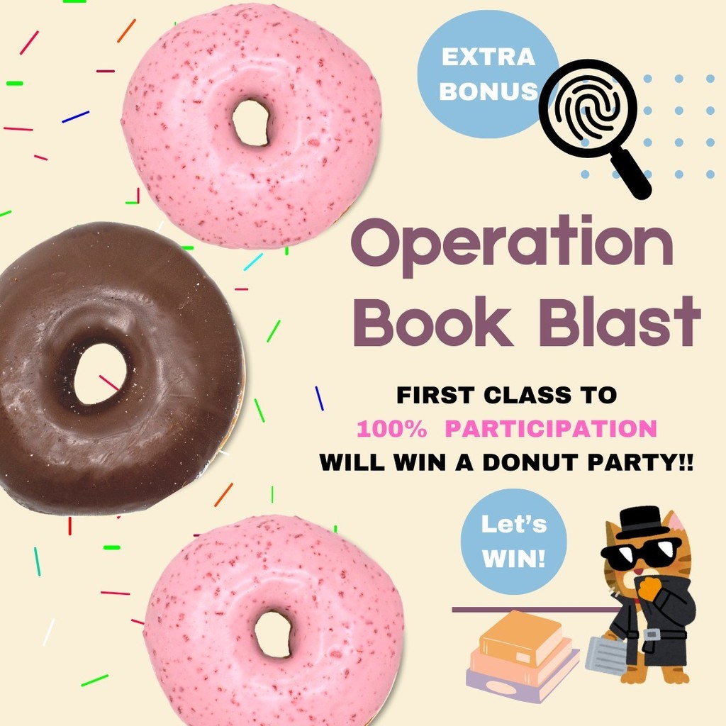 Book Blast Donut Party