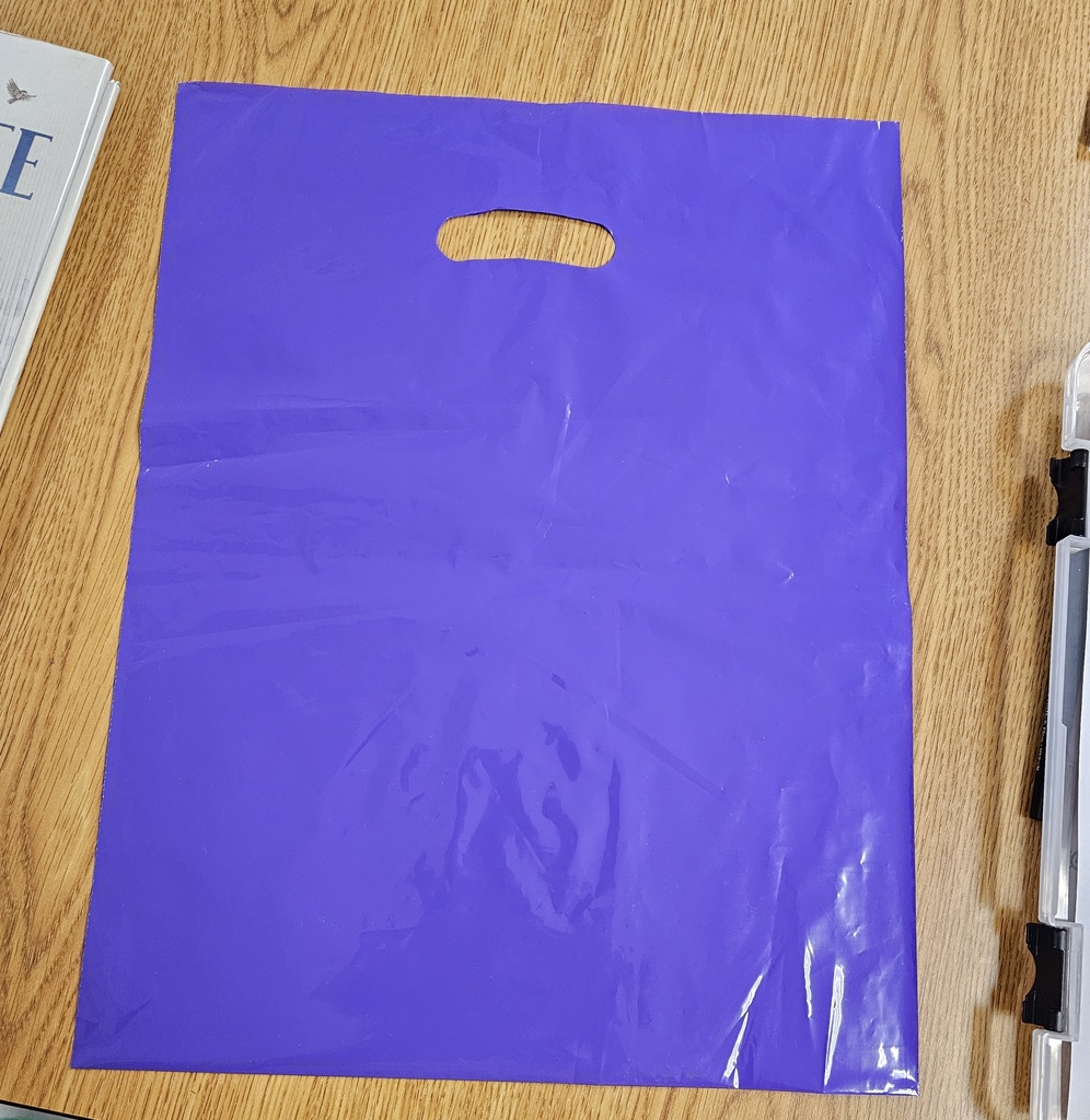 Photo of a purple shopping bag