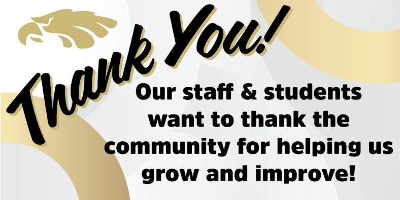 Thank You for helping us grow & improve