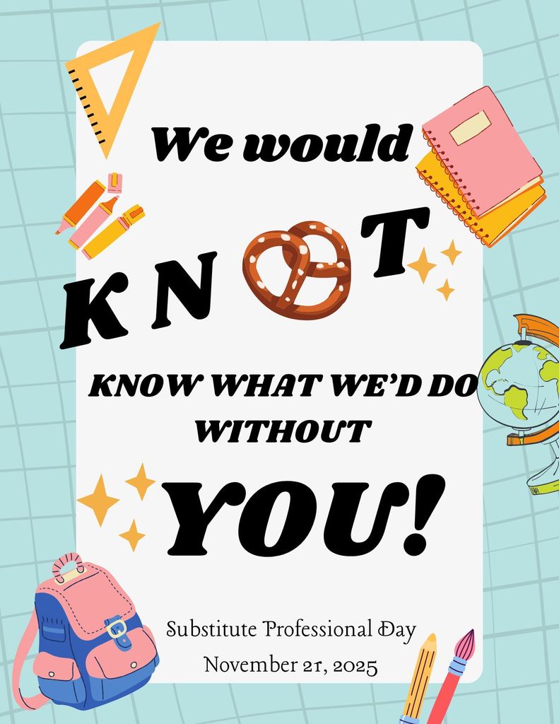 Substitute Professional Day Flyer