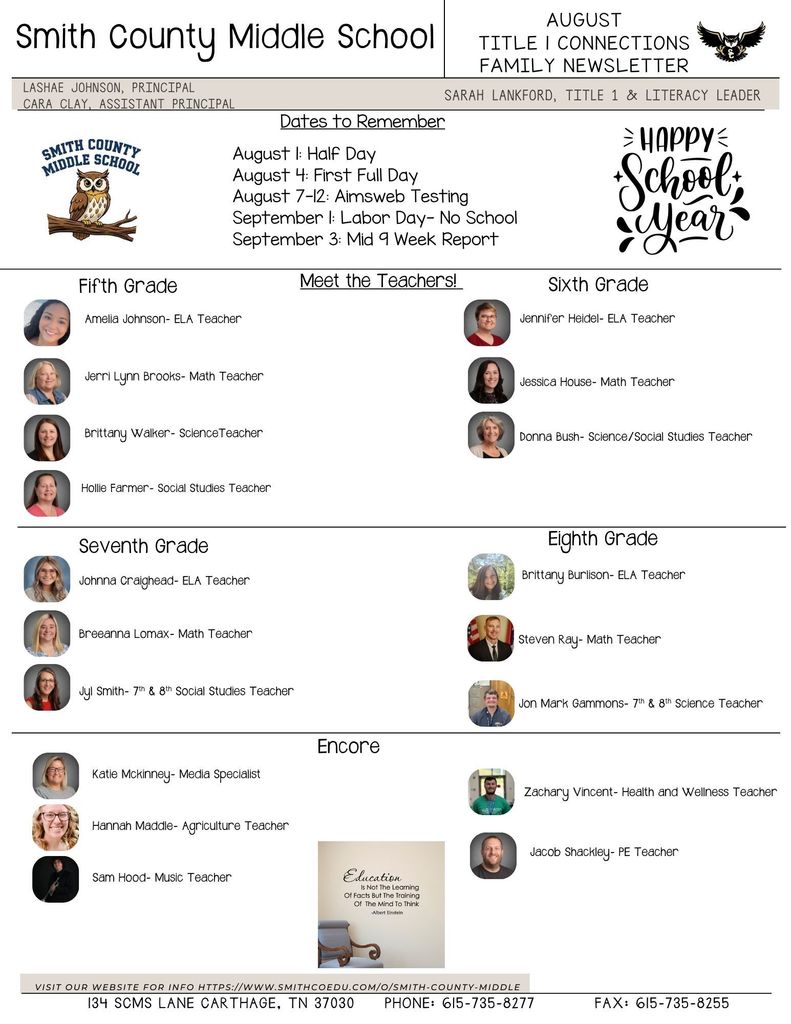 August Newsletter
