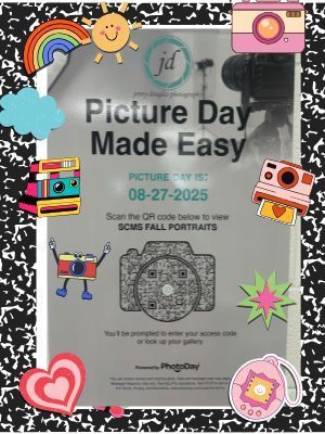 Don't forget tomorrow, 08/26/2025 will be picture day with Jenny Douglas. 