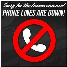 Phone lines down
