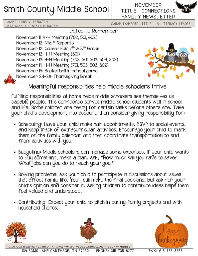 November Newsletter