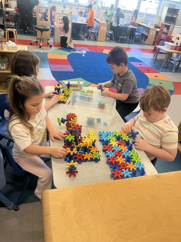 connecting the gears to move all the objects