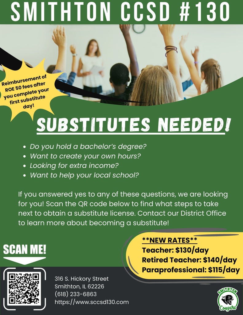 Subs Needed
