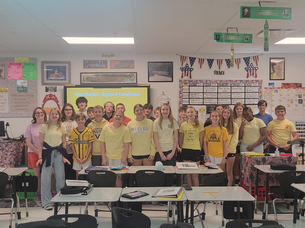 jr high - wear yellow