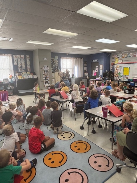 miss illinois high school rodeo came to read to us!