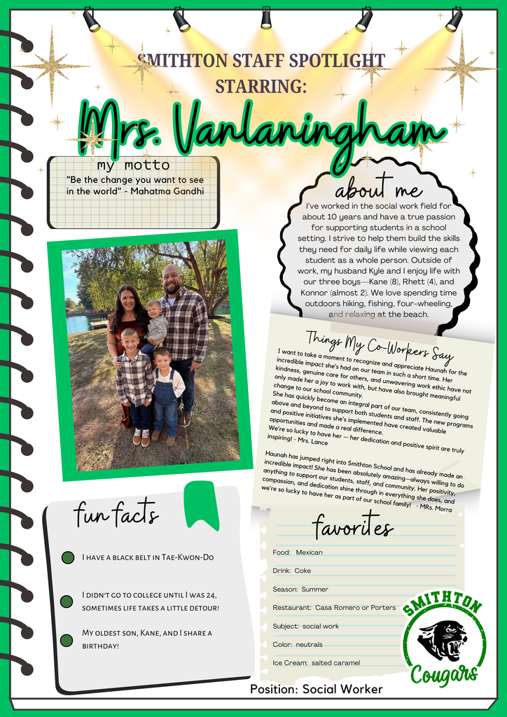 staff spotlight - vanlaningham