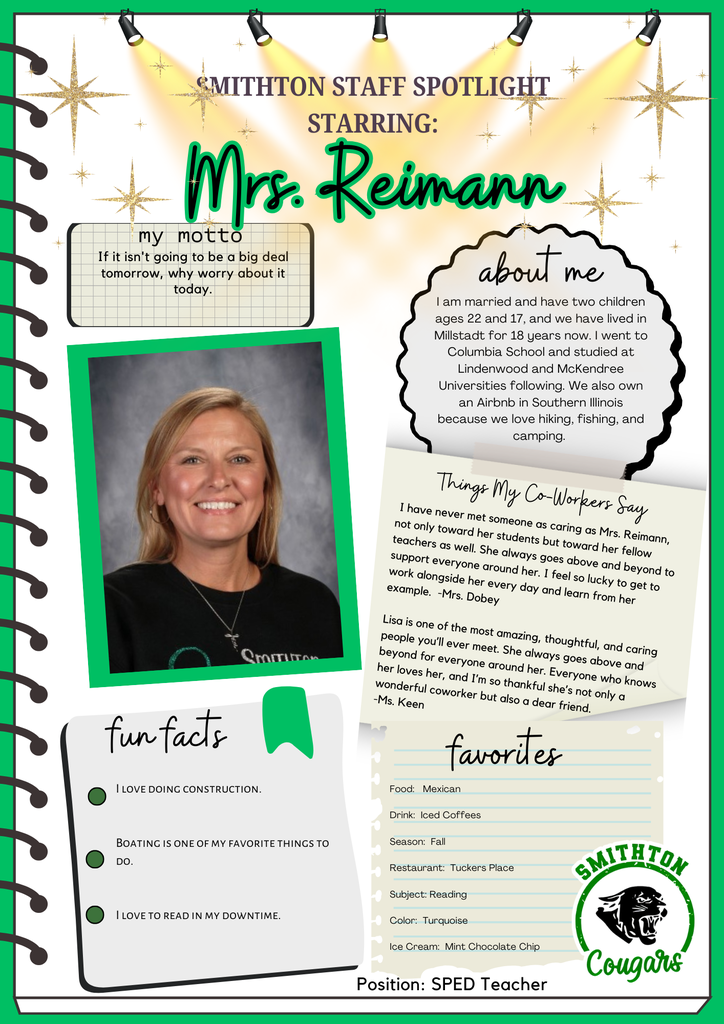 staff spotlight - reimann