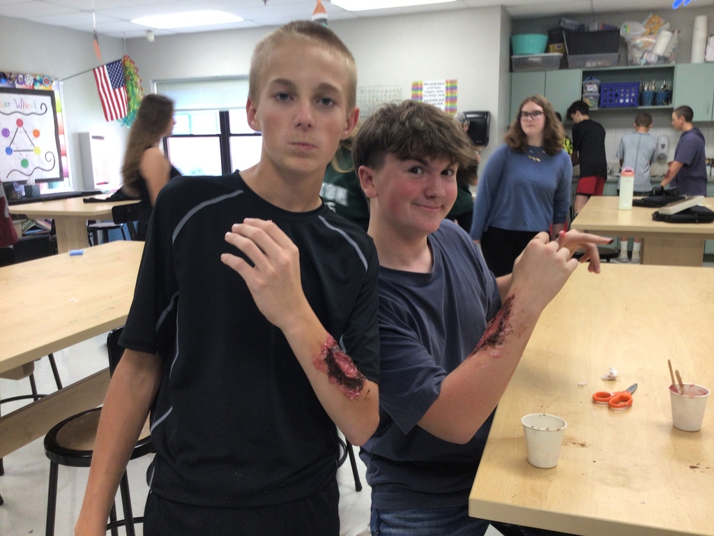 8th grade art class fake wounds