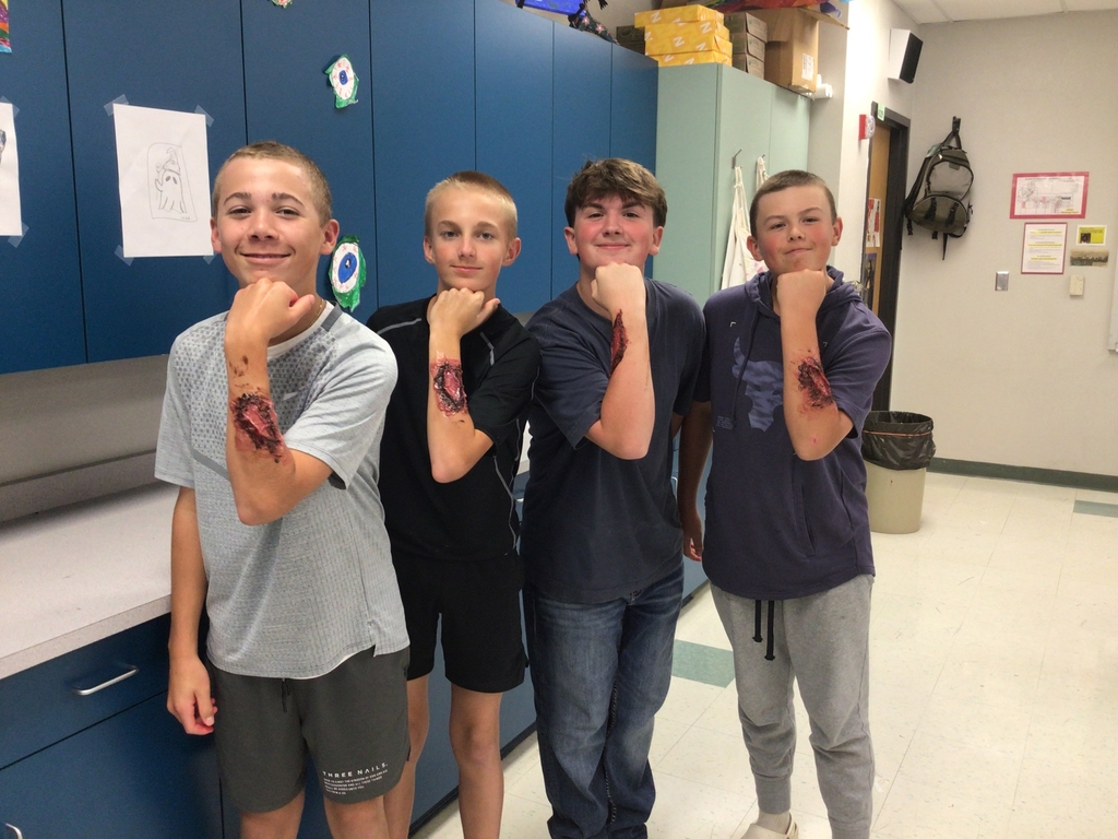 8th grade art class fake wounds