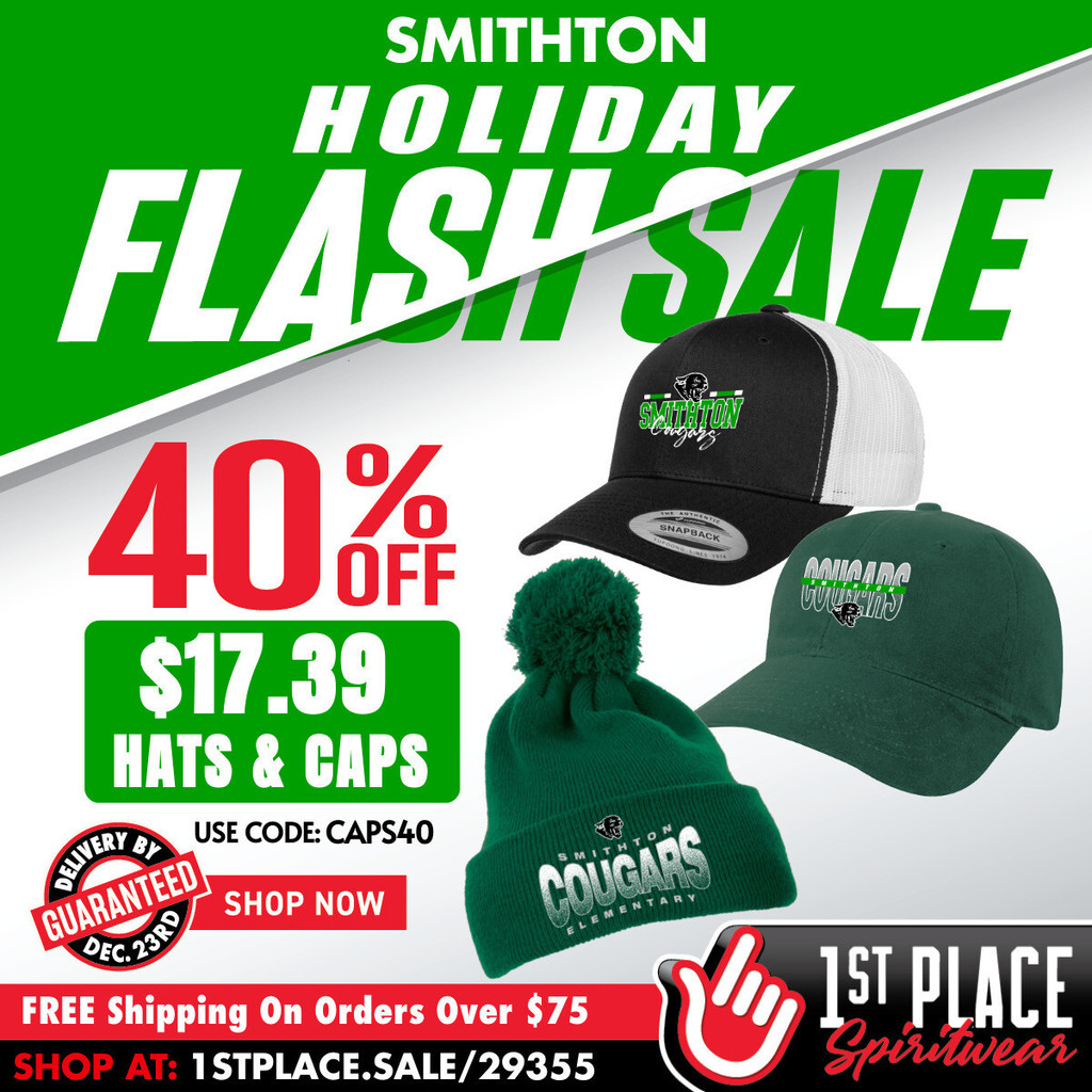 flash sale 40% off caps and hats