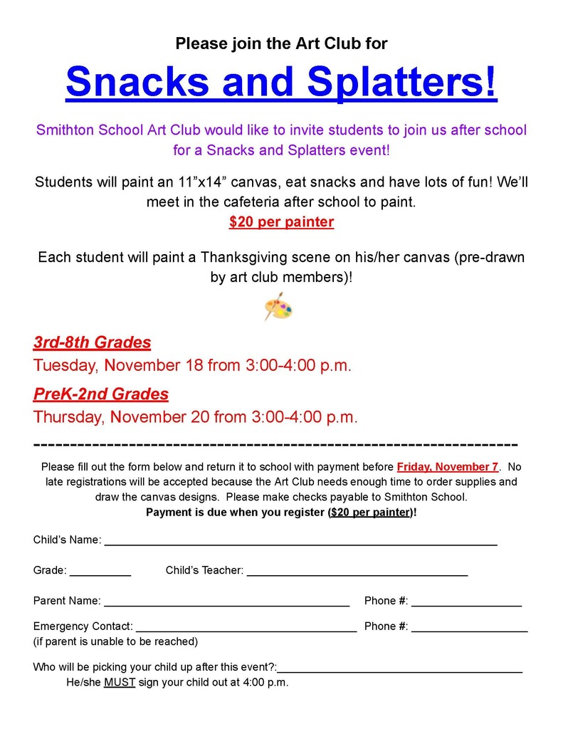 snacks and splatters 