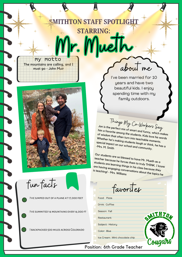 mr mueth - staff spotlight