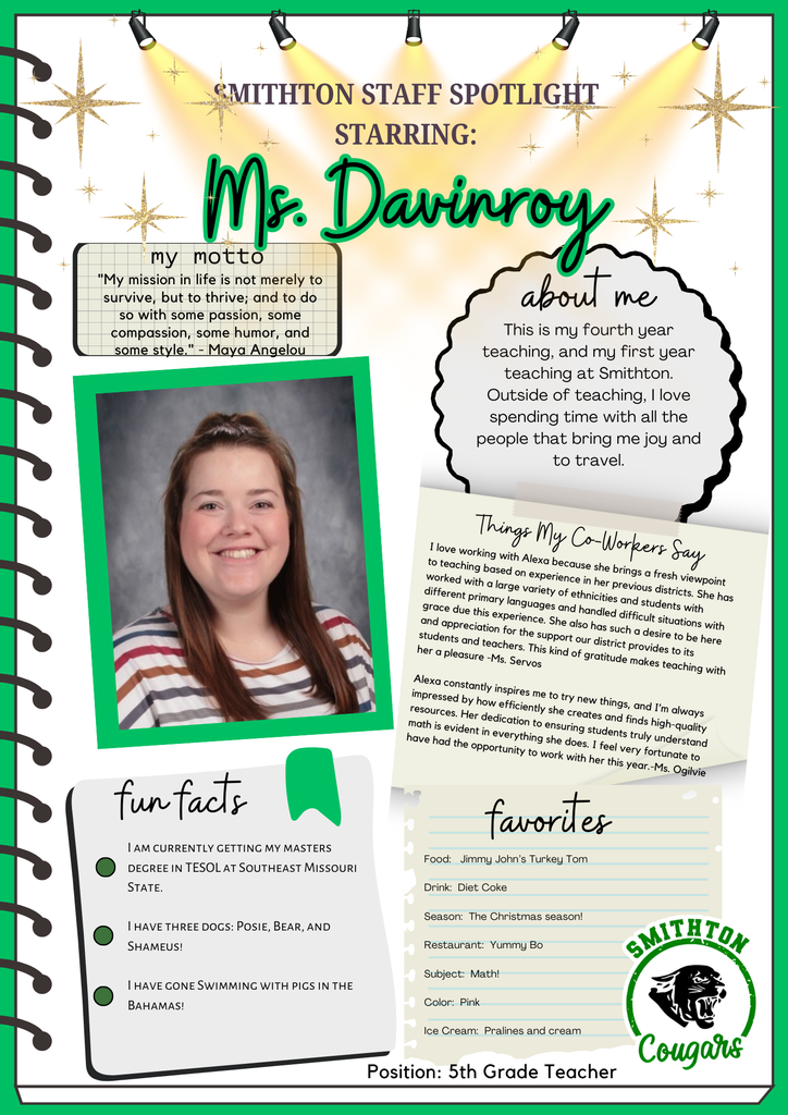 staff spotlight - davinroy