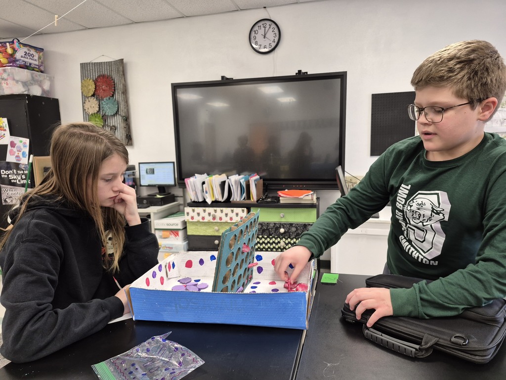More fun in STEM this week...5th grade dissected owl pellets, 2nd grade observed earthworms and 6th grade made games from cardboard boxes.