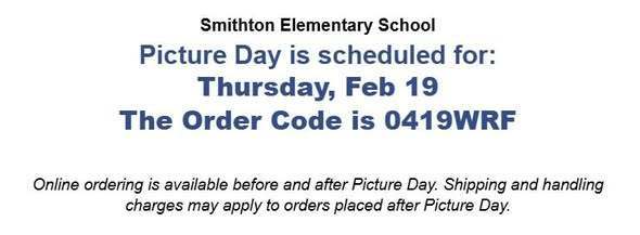 school picture day 2/19