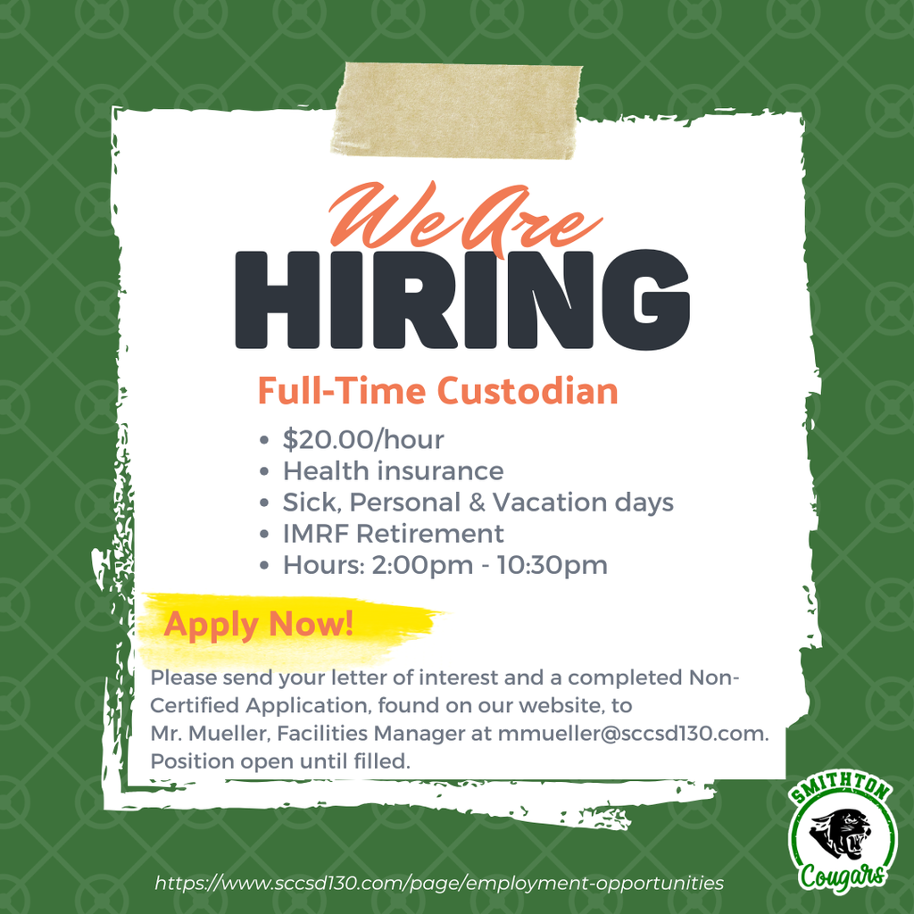 Custodian, full time