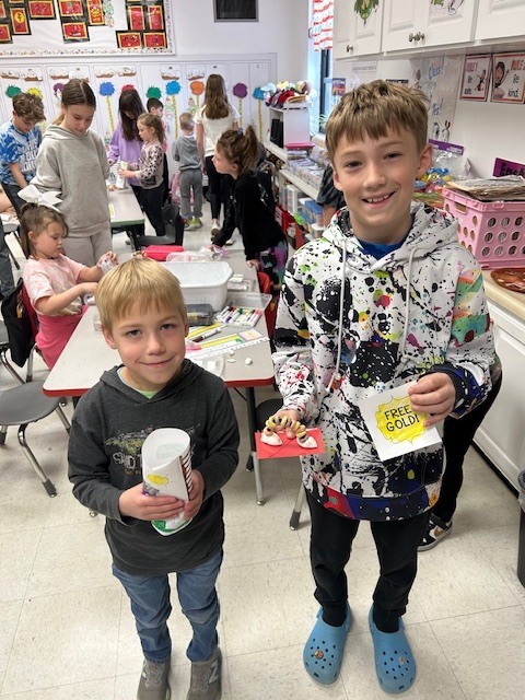 1st and 4th grade buddies leprachaun traps