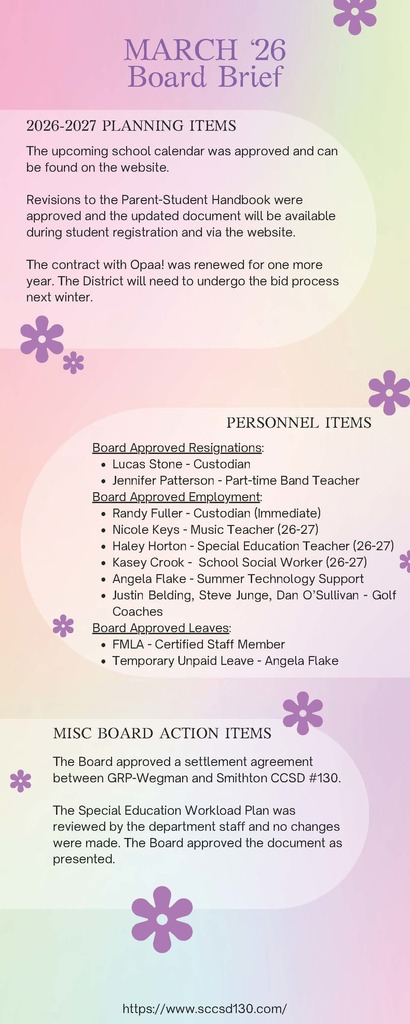 march 26 board brief