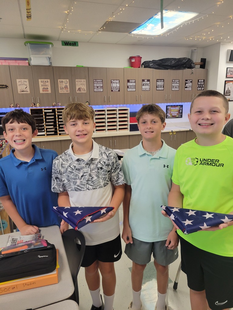 7th grade american flag folding