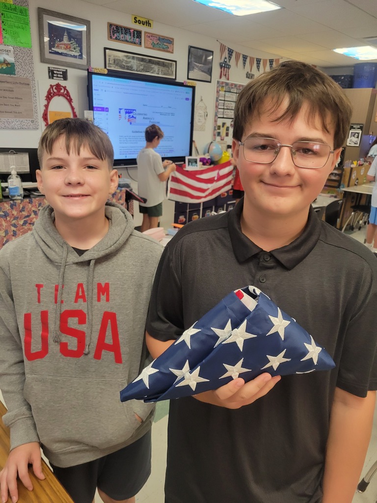 7th grade american flag folding