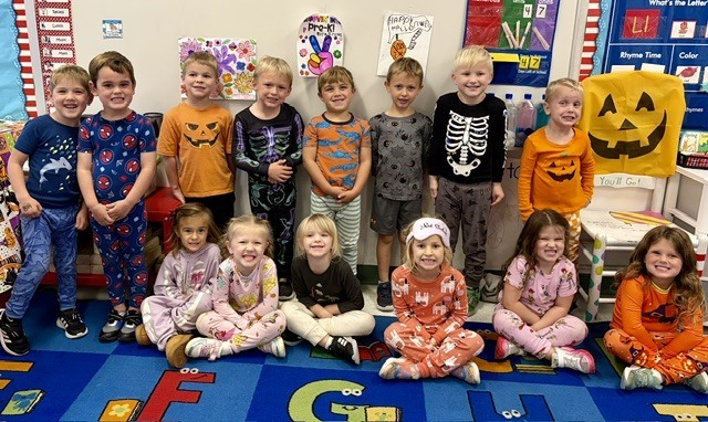 red ribbon week - spooky pajamas day