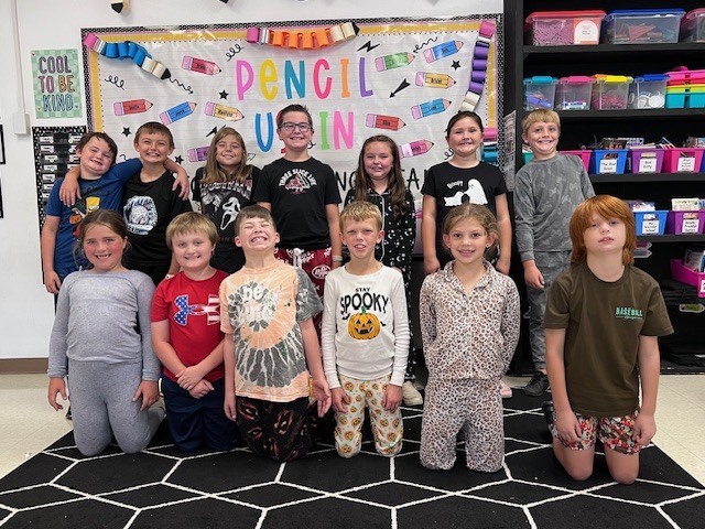 red ribbon week - spooky pajamas day
