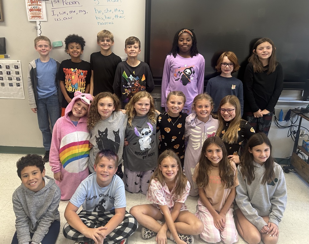 red ribbon week - spooky pajamas day