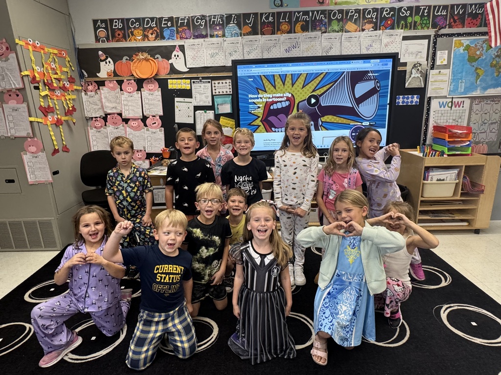 red ribbon week - spooky pajamas day