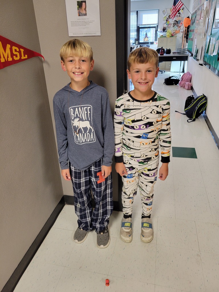 red ribbon week - spooky pajamas day