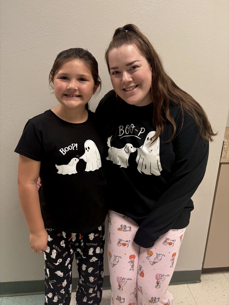 red ribbon week - spooky pajamas day