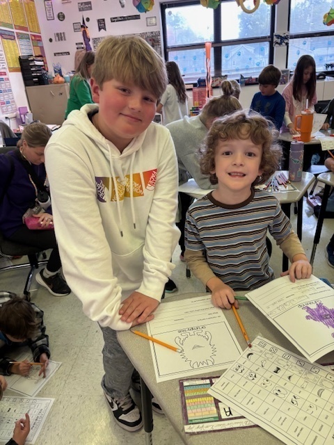 1st & 4th grade buddies