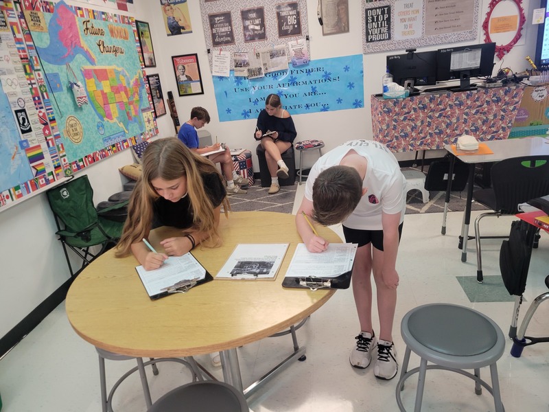 7th & 8th grade social studies activites