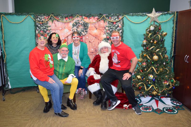 santa came to visit! 