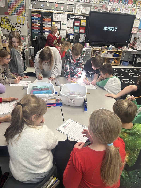 1st &  4th grade buddies