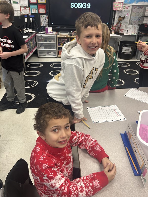 1st &  4th grade buddies