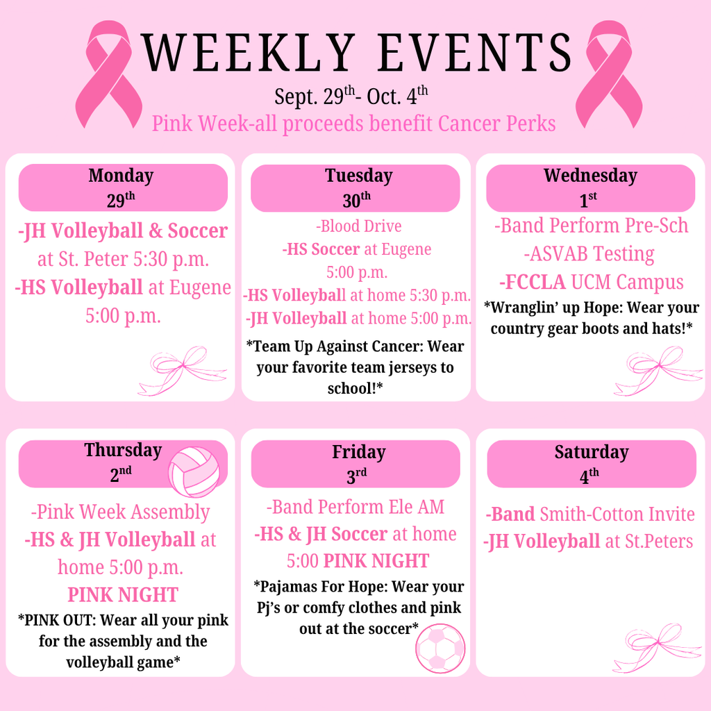 weekly events