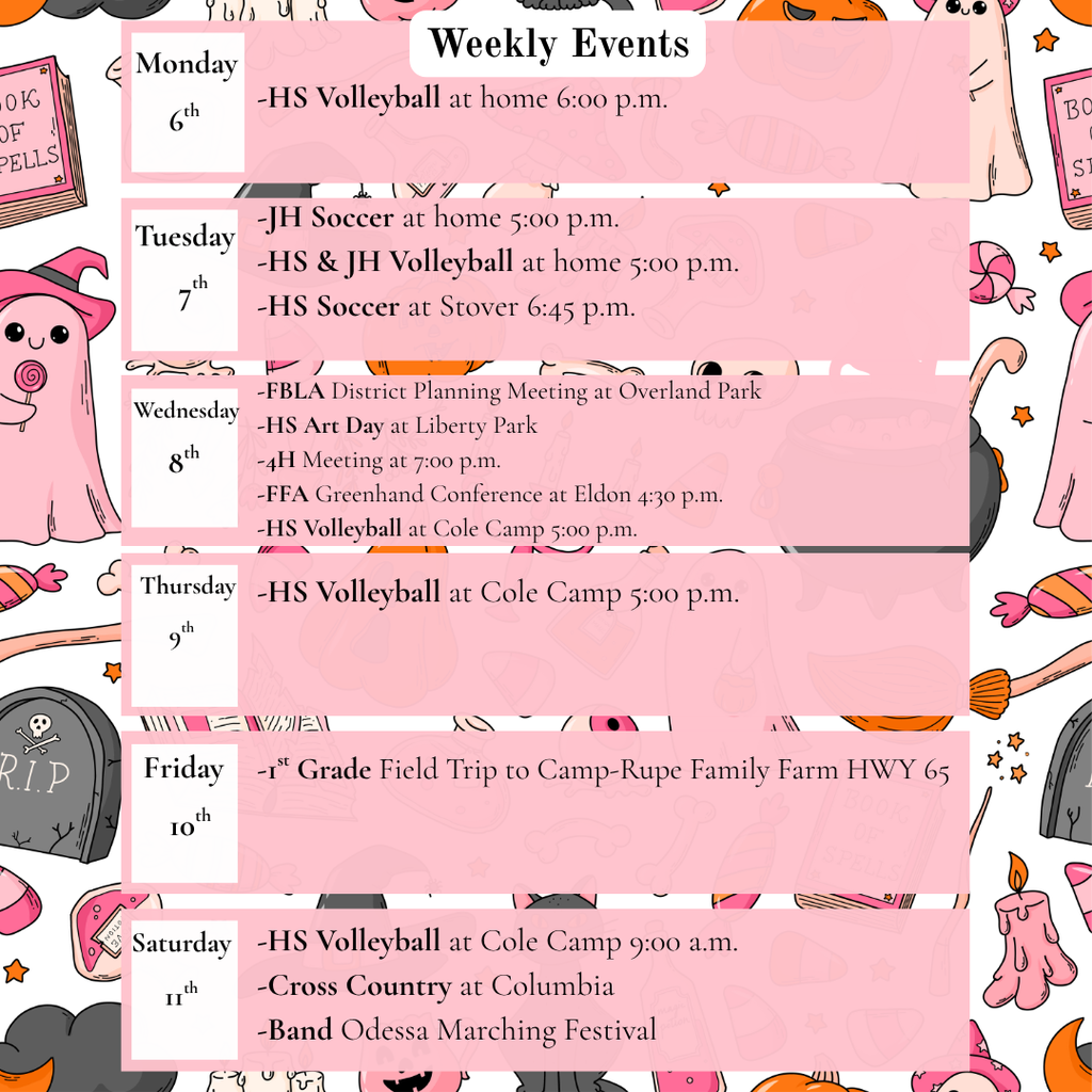 Weekly Events