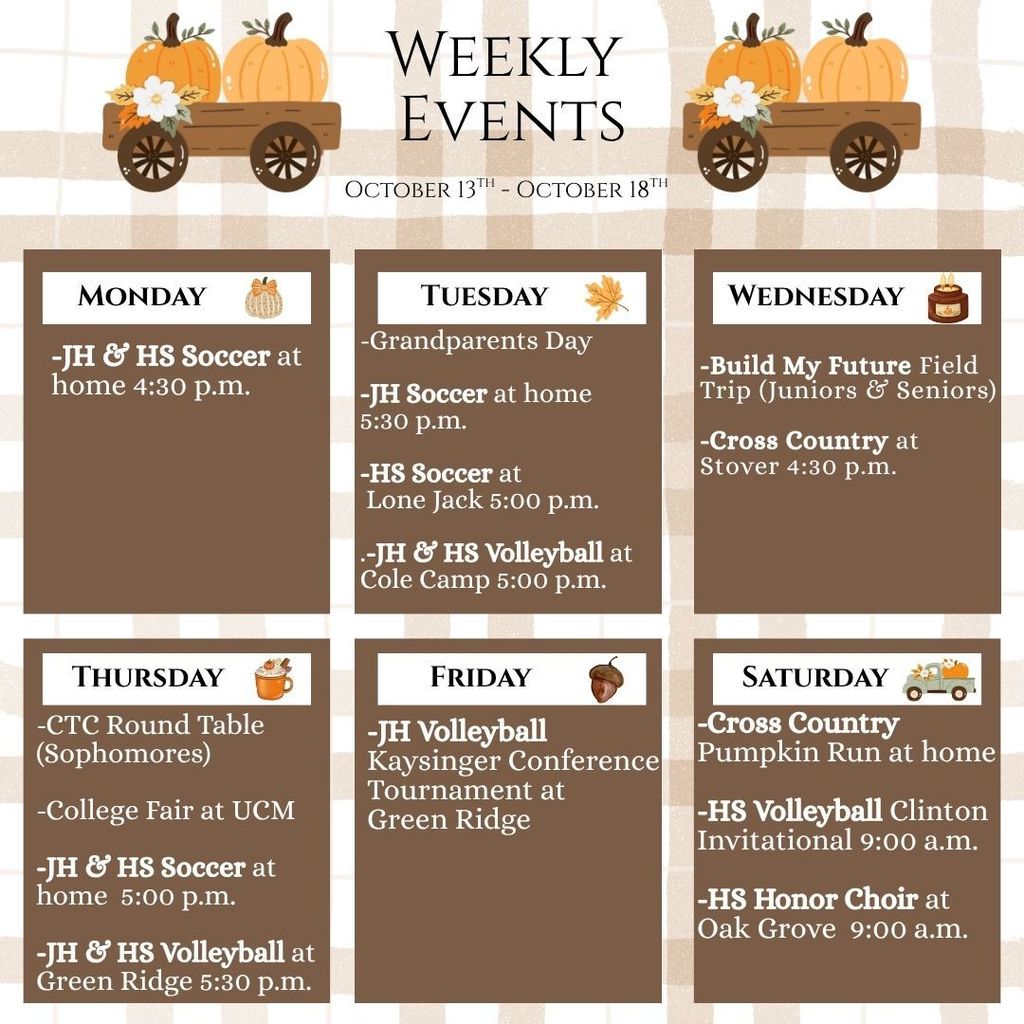 Weekly Events
