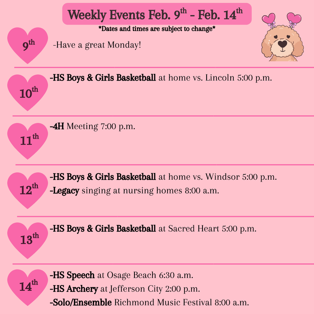 Weekly Events