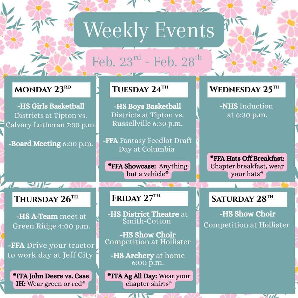 Weekly Events