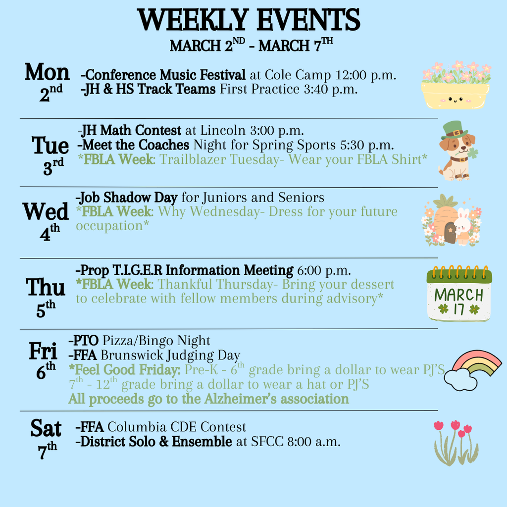 Weekly Events