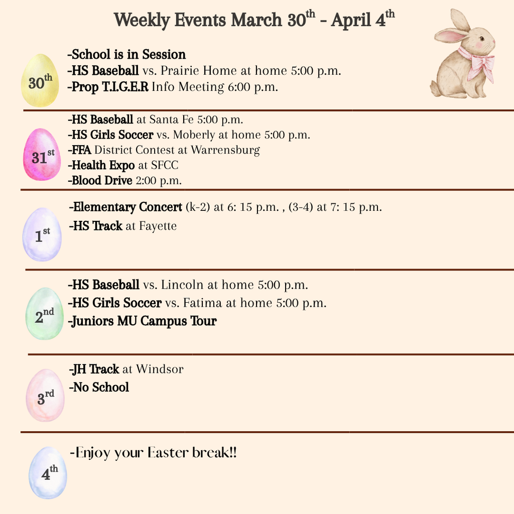 Weekly Events