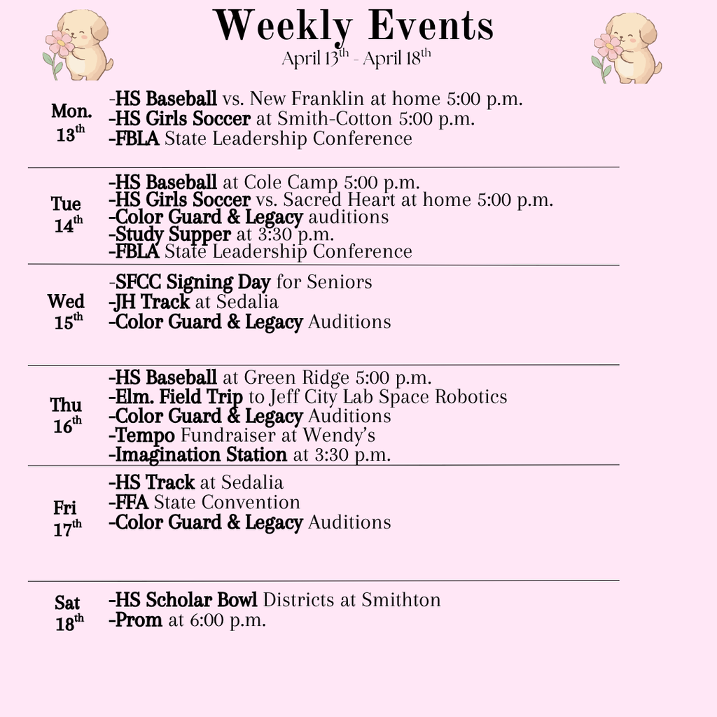 Weekly Events