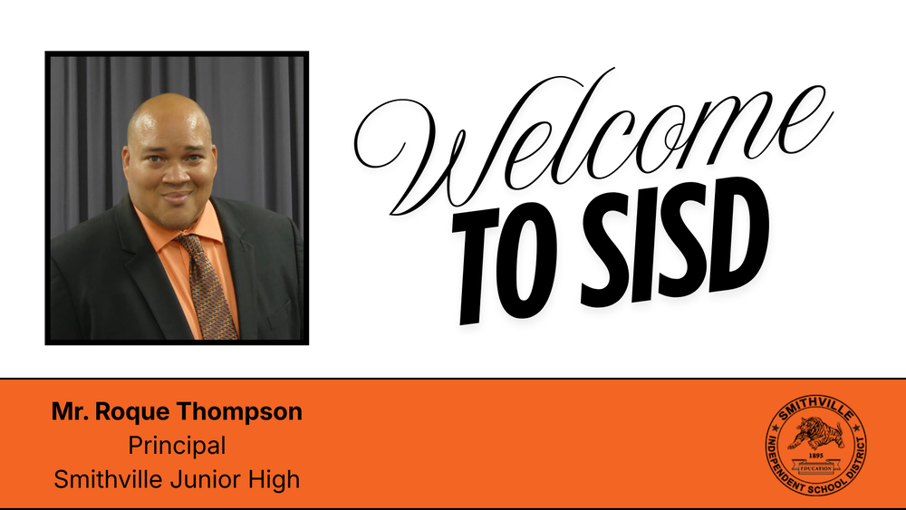 "welcome to SISD" with a picture of a man in a suit and tie