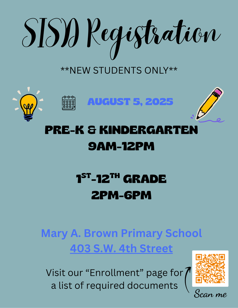 sisd registration - august 5th