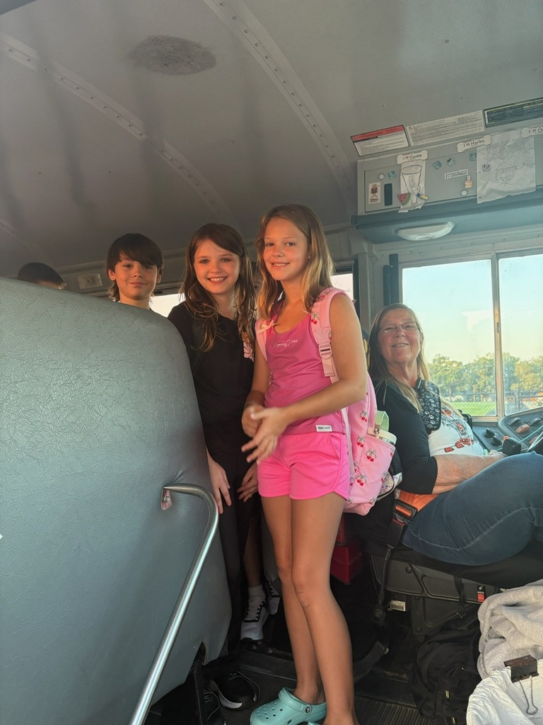 students and bus driver