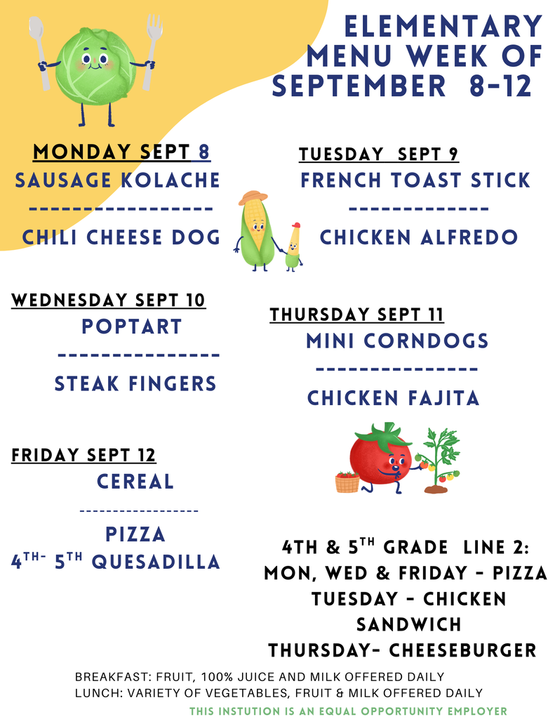 lunch menu